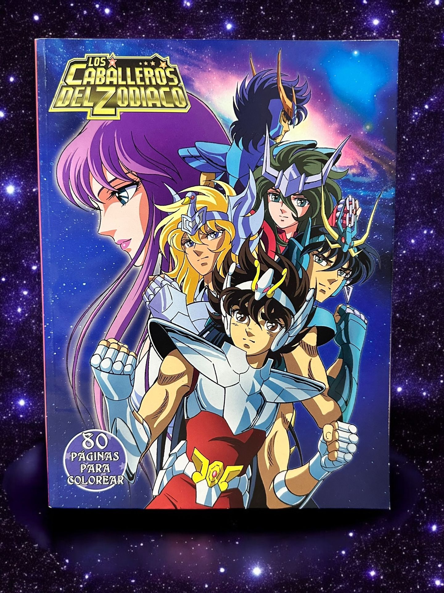 Licensed Saint Seiya 80 pages coloring book ( Spanish Version )