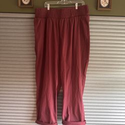 Lucy & Yak Red Trouser Pant Size XL
