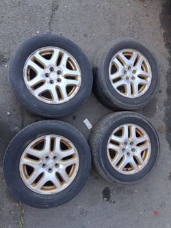 5x100 225 60 16 STOCK WHEELS & TIRES