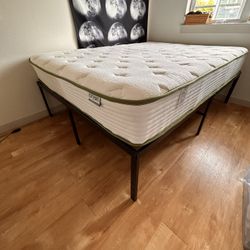 $50 Queen Mattress And Queen Bed frame 