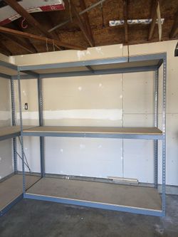 Garage Shelving Racks 72 in W x 24 in D Shelves Similar To Uline Stronger Than Homedepot Lowes And Costco Delivery Available