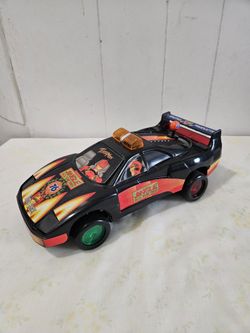 1996 Jingle All The Way Movie Time Racer Turbo Man Car Union 76 Works Fine With Batteries Included