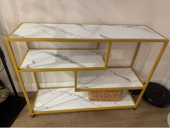 Gold/marble TV Console