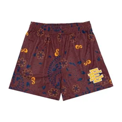 Eric Emanuel EE Basic/Core Short Maroon Paisley Size Medium