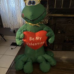 Adorable Valentine Blow Up, 4 Ft Tall, Like New