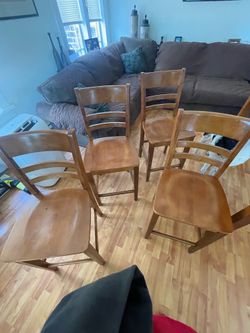 High table and chairs