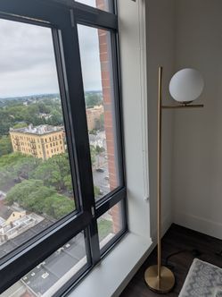 Gold floor lamp - $75
