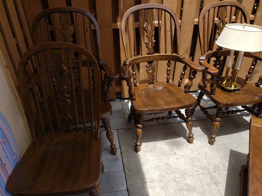 Heavy duty kitchen chairs and table