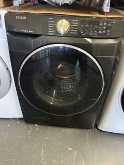 Samsung washer and gas dryer set , black stainless steel color