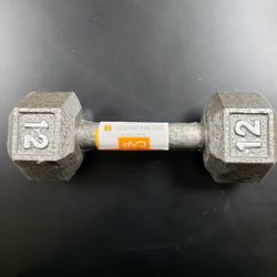 CAP 12 lb Cast Iron Hex Dumbbell - Single