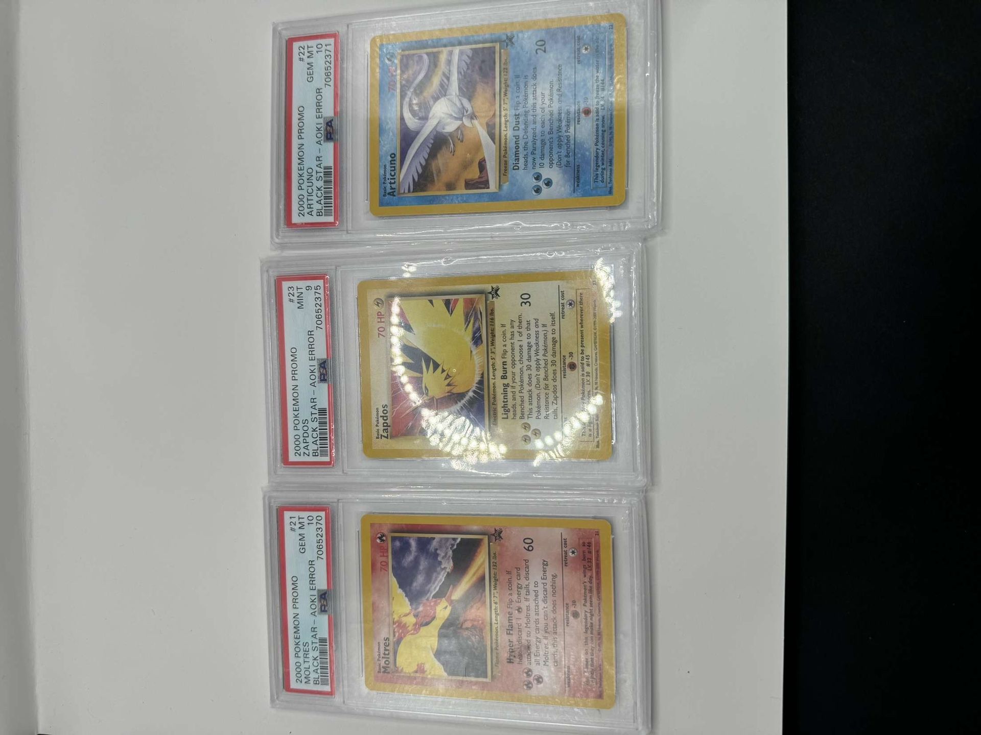 2000 Pokemon Promo Black Star NOKI Error Set