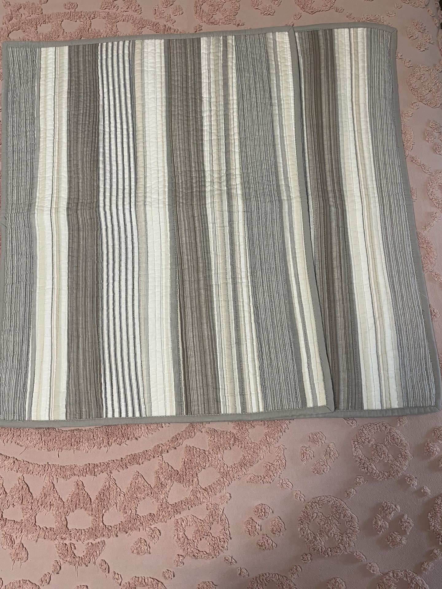 Two Martha Stewart Standard Pillow Shams