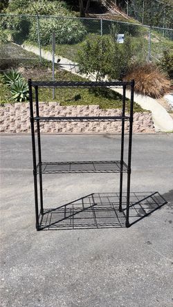 Black Metal Wire Shelving Unit (Set or Individual)