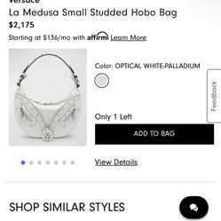 La Medusa small studded hobo Versace purse 