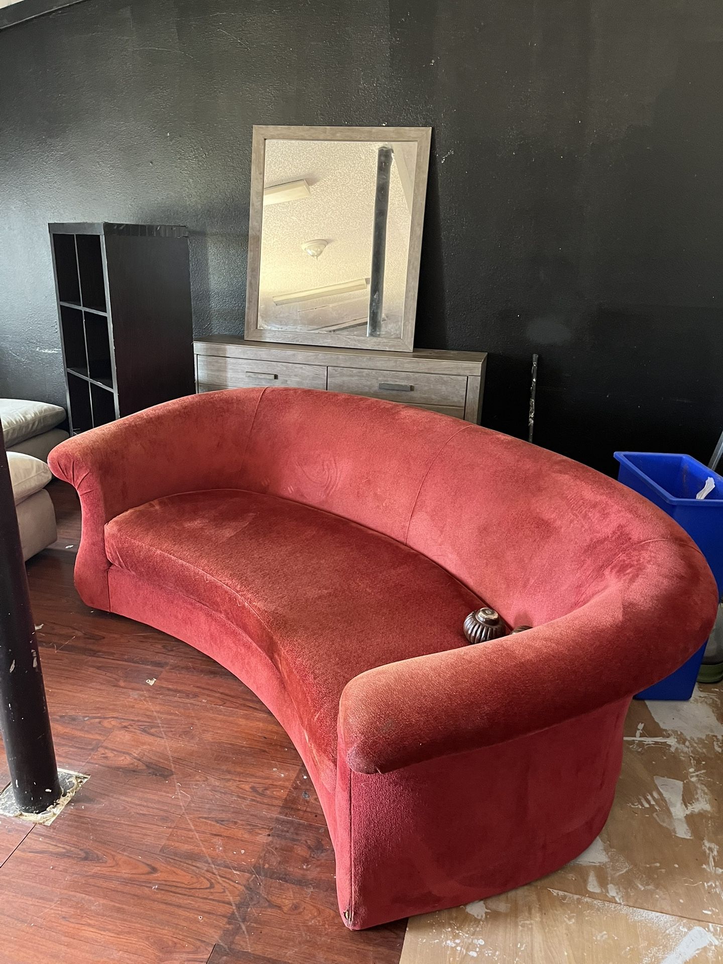 Half circle loveseat