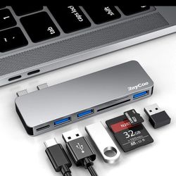 Macbook Pro / Air 6 In 2 USB Hub, SD Card Reader Adapter 