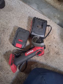 Bauer Cordless Angle Grinder with Battery and Charger
