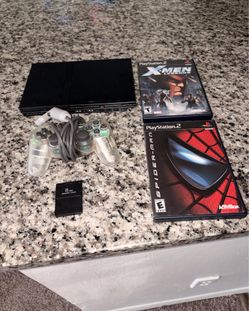 Sony PlayStation 2 slim (Controller,Memory card, Game)