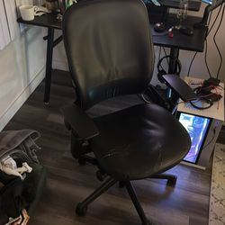 Steelcase Leap leather