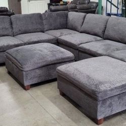 Sectional Sofa Set With Ottoman 