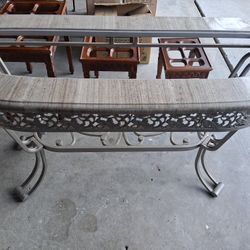 Nice Rode Iron Glass Table