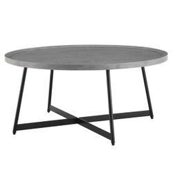 New in box Niklaus 35.4”x15.8” Round Coffee Table (retail $340)