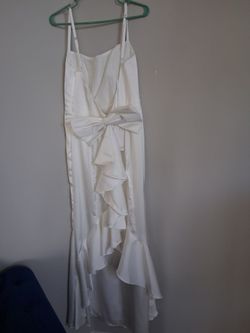 Nice silk white gown dress