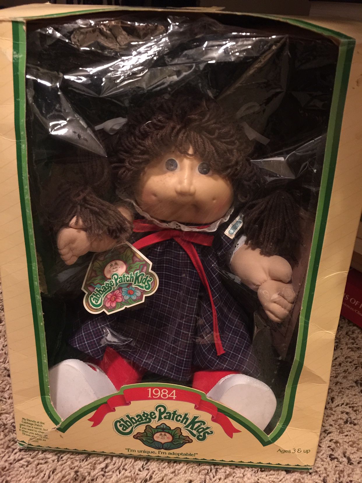 Vintage Cabbage Patch Doll 37 Years Old In Box New