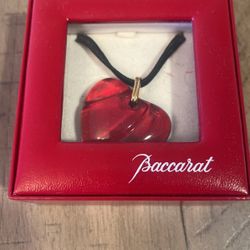 Baccarat Choker In A Box Red Heart