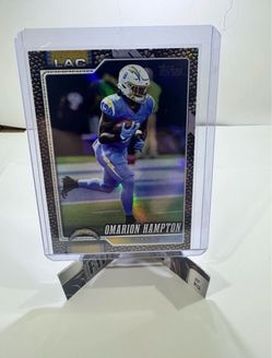 Omarion Hampton 2026 Topps Flagship Football Parallel #107 Los Angeles Chargers