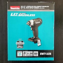 Makita 18v LXT Sub Compact Brushless 3/8 Impact Wrench