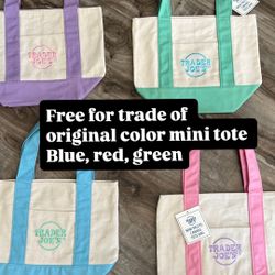 Free For Trade Only!! Easter Pastel Mini Tote Trader Joe’s 
