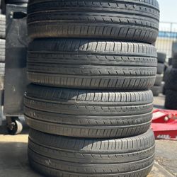 SET OF TIRE 205 55 16 YOKOHAMA 85% LIFE