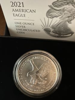 1ozSILVER AMERICAN EAGLE 2021 W