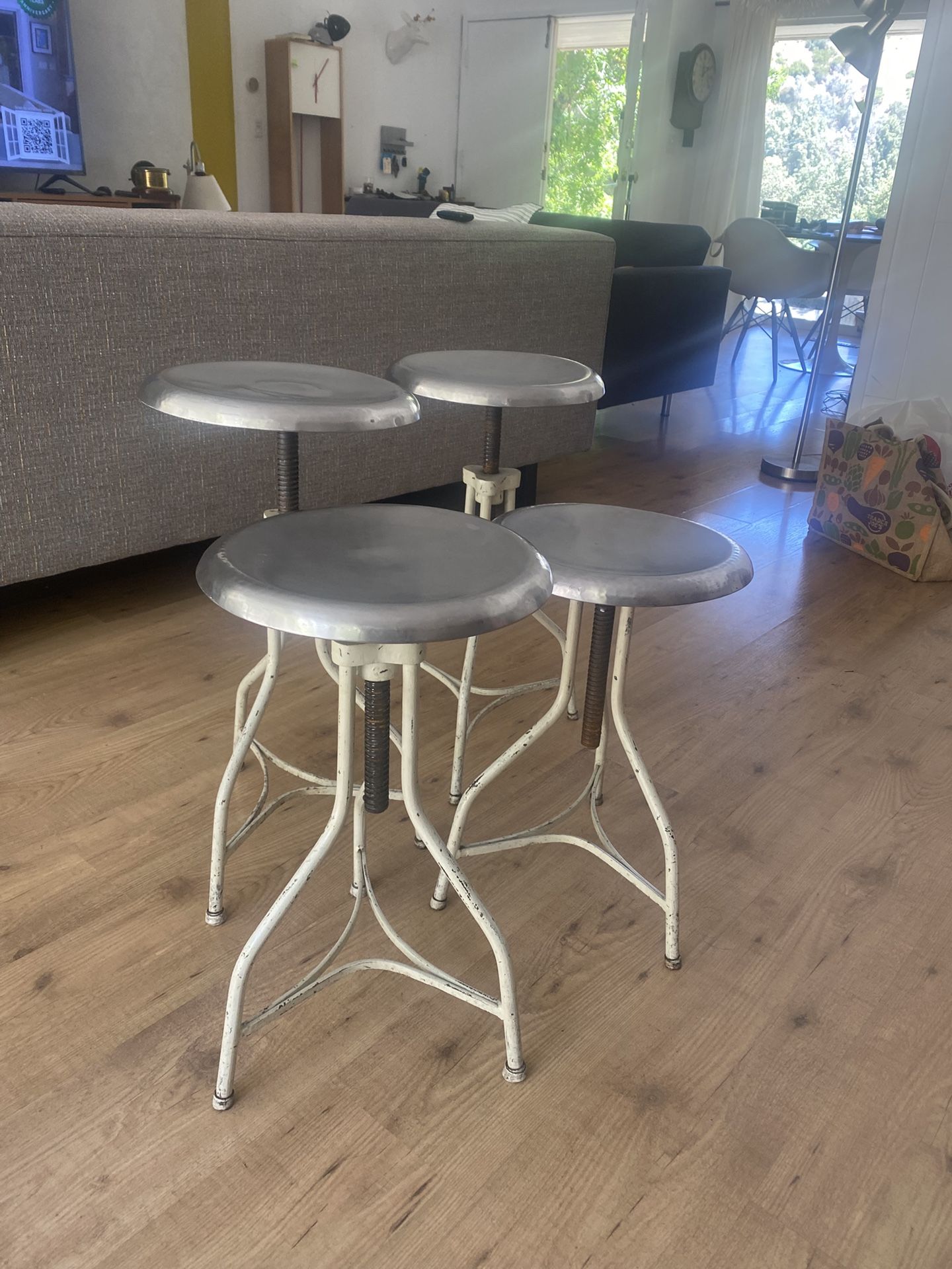 Retro Bar Stool Also Used As A Small Table