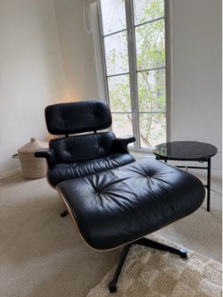 Eames-Style Lounge Chair and Ottoman