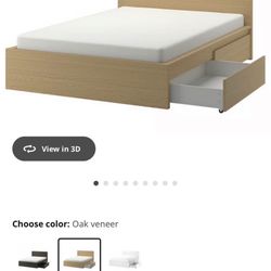 IKEA Malm Queen Bed Frame 