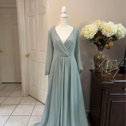 David’s bridal Sage Green Dress