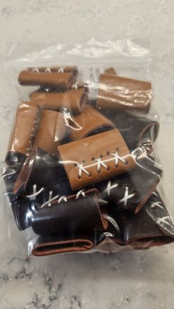 SCARF RINGS 20 OF THEM LEATHER