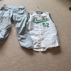 Duck baseball uniform