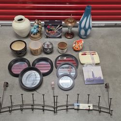 Mixed Lot Of (20) Household Items, Vase, Mirror,