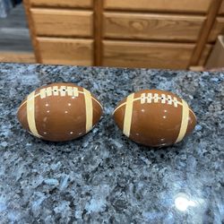 Football NFL Game Day Pair Of Salt And Pepper Shakers.  Brand New Never Used 