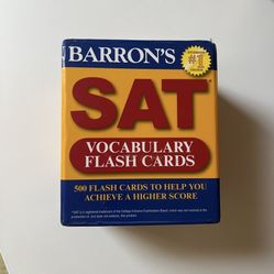 Barron’s SAT Vocabulary Flash Cards (500 cards)