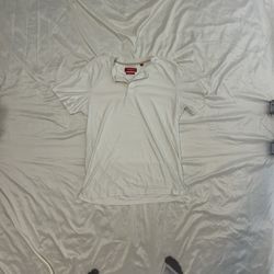 Bruno Milano Supersoft Split-Neck T-Shirt – Off-White (Men’s Large)