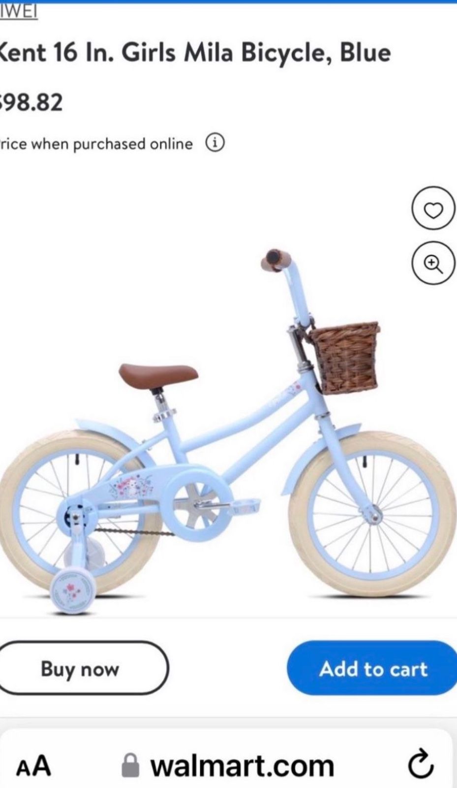 Kent Mila Bike 16”