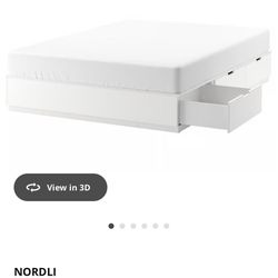 IKEA Queen Bed With Storage 