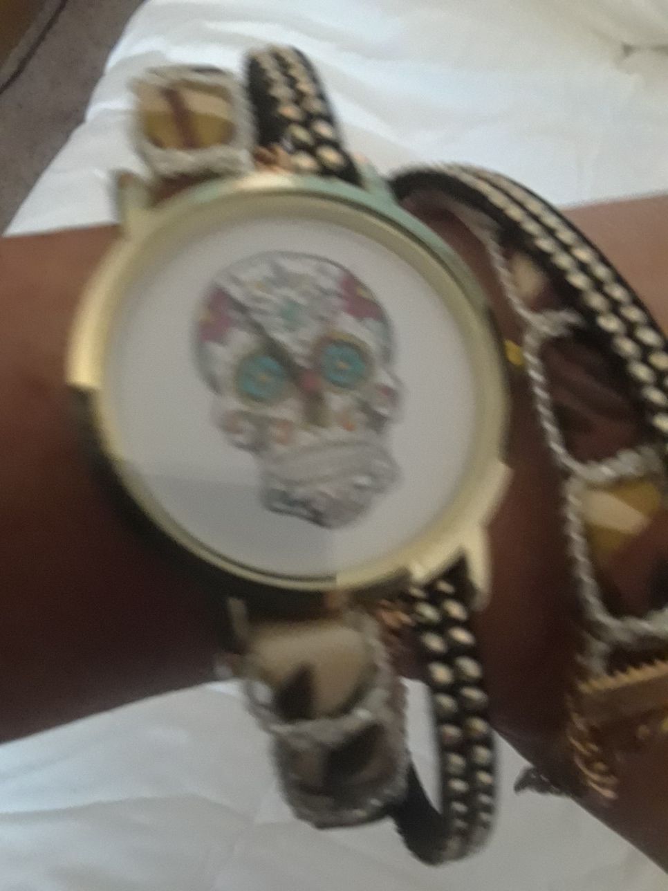 Day of the Dead wrap bracelet