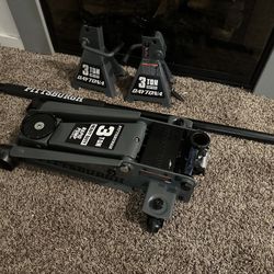 Pittsburgh 3 Toon Floor Jack And Daytona 3 Ton Jack Stand
