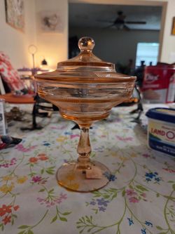 Vintage Pleat & Panel Candy Jar