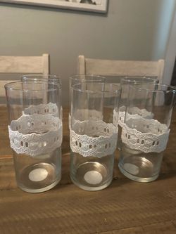 8” vases